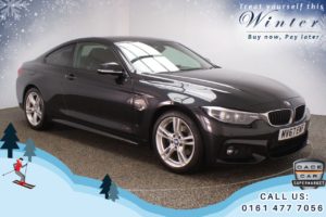 Used 2017 BLACK BMW 4 SERIES Coupe 2.0 420D M SPORT 2d 188 BHP (reg. 2017-09-12) for sale in Chadderton