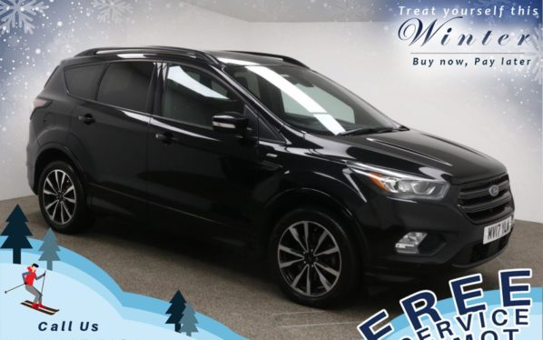 Used 2017 BLACK FORD KUGA Hatchback 2.0 ST-LINE TDCI 5d 148 BHP (reg. 2017-03-08) for sale in Prestwich