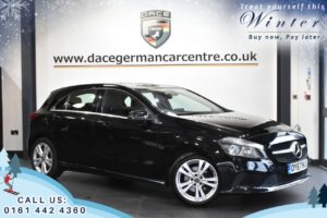 Used 2017 BLACK MERCEDES-BENZ A-CLASS Hatchback 1.6 A 160 SPORT 5d 102 BHP (reg. 2017-10-02) for sale in Trafford