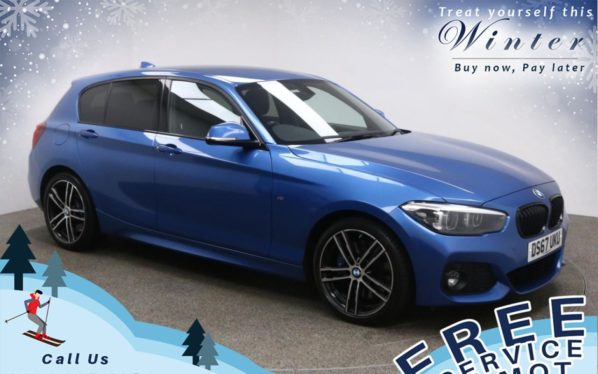 Used 2017 BLUE BMW 1 SERIES Hatchback 2.0 118D M SPORT SHADOW EDITION 5d AUTO 147 BHP (reg. 2017-11-30) for sale in Prestwich