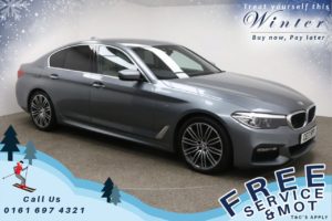 Used 2017 BLUE BMW 5 SERIES Saloon 3.0 530D XDRIVE M SPORT 4d AUTO 261 BHP (reg. 2017-03-12) for sale in Prestwich