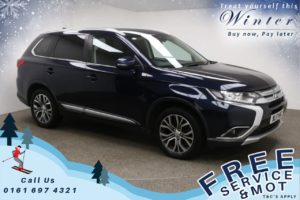 Used 2017 BLUE MITSUBISHI OUTLANDER 4x4 2.3 DI-D 3 5d 147 BHP (reg. 2017-08-15) for sale in Prestwich