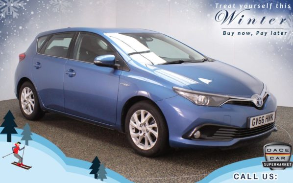Used 2017 BLUE TOYOTA AURIS Hatchback 1.8 VVT-I BUSINESS EDITION TSS 5d AUTO 99 BHP (reg. 2017-01-30) for sale in Chadderton