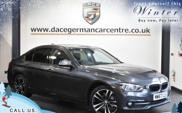 Used 2017 GREY BMW 3 SERIES Saloon 2.0 320D SPORT 4d 188 BHP (reg. 2017-12-28) for sale in Trafford
