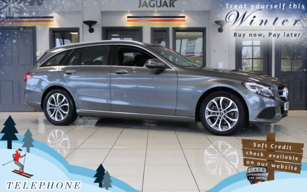 Used 2017 GREY MERCEDES-BENZ C-CLASS Estate 2.0 C200 SPORT 5d 184 BHP (reg. 2017-05-11) for sale in Cheadle