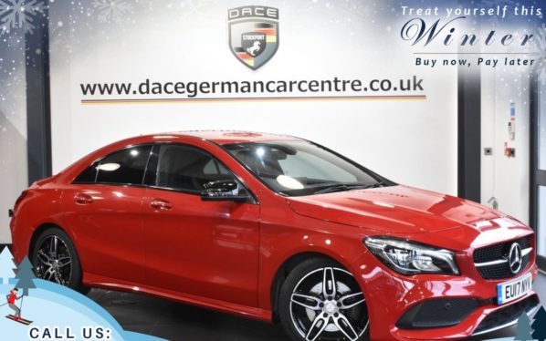 Used 2017 RED MERCEDES-BENZ CLA Coupe 2.1 CLA 220 D 4MATIC AMG LINE 4d AUTO 174 BHP (reg. 2017-03-17) for sale in Trafford