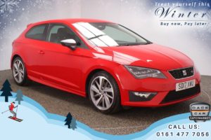 Used 2017 RED SEAT LEON Hatchback 2.0 TDI FR TITANIUM 3 DOOR 181 BHP (reg. 2017-03-29) for sale in Chadderton