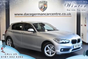 Used 2017 SILVER BMW 1 SERIES Hatchback 1.5 116D SE 5DR AUTO 114 BHP (reg. 2017-04-11) for sale in Trafford