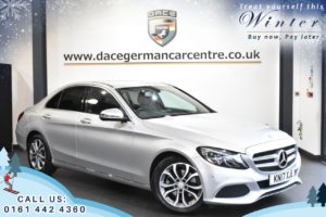 Used 2017 SILVER MERCEDES-BENZ C-CLASS Saloon 2.1 C220 D SPORT 4d AUTO 170 BHP (reg. 2017-03-15) for sale in Trafford