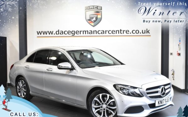 Used 2017 SILVER MERCEDES-BENZ C-CLASS Saloon 2.1 C220 D SPORT 4d AUTO 170 BHP (reg. 2017-03-15) for sale in Trafford