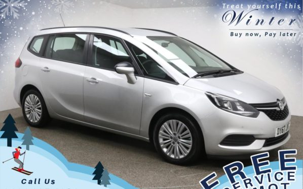 Used 2017 SILVER VAUXHALL ZAFIRA TOURER MPV 1.4 DESIGN 5d 138 BHP (reg. 2017-12-31) for sale in Prestwich