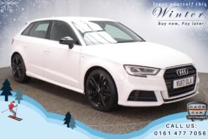 Used 2017 WHITE AUDI A3 Hatchback 1.6 TDI S LINE 5d 109 BHP (reg. 2017-03-03) for sale in Chadderton