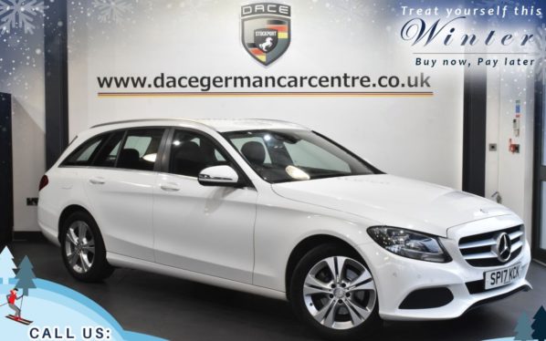 Used 2017 WHITE MERCEDES-BENZ C-CLASS Estate 2.1 C 220 D SE EXECUTIVE EDITION 5d AUTO 170 BHP (reg. 2017-03-20) for sale in Trafford