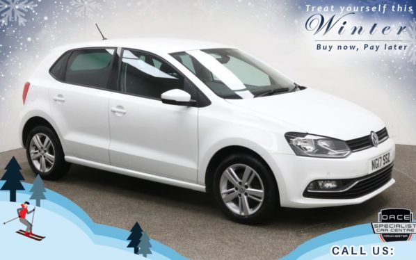 Used 2017 WHITE VOLKSWAGEN POLO Hatchback 1.2 MATCH EDITION TSI DSG 5d AUTO 89 BHP (reg. 2017-07-31) for sale in Prestwich