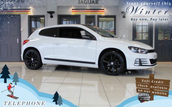 Used 2017 WHITE VOLKSWAGEN SCIROCCO Coupe 2.0 GT BLACK EDITION TDI DSG BMT 2d AUTO 150 BHP (reg. 2017-04-28) for sale in Cheadle