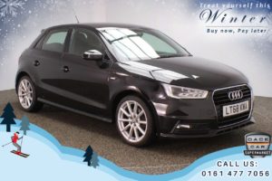 Used 2018 BLACK AUDI A1 Hatchback 1.4 SPORTBACK TFSI S LINE NAV 5d AUTO 123 BHP (reg. 2018-09-01) for sale in Chadderton