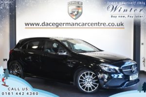 Used 2018 BLACK MERCEDES-BENZ A-CLASS Hatchback 1.6 A 200 WHITEART 5d AUTO 154 BHP (reg. 2018-06-30) for sale in Trafford