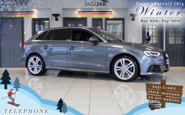 Used 2018 GREY AUDI A3 Hatchback 1.0 SPORTBACK TFSI S LINE 5d 114 BHP (reg. 2018-11-07) for sale in Cheadle
