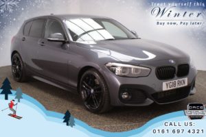 Used 2018 GREY BMW 1 SERIES Hatchback 2.0 120D M SPORT SHADOW EDITION 5d AUTO 188 BHP FREE 1 YEAR WARRANTY (reg. 2018-03-01) for sale in Chadderton