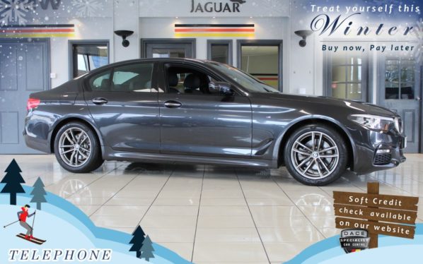 Used 2018 GREY BMW 5 SERIES Saloon 2.0 520D XDRIVE M SPORT 4d AUTO 188 BHP (reg. 2018-03-12) for sale in Cheadle