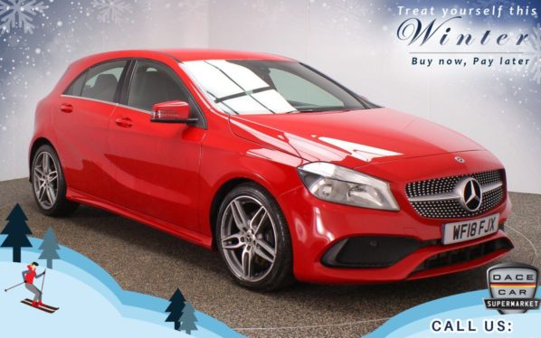 Used 2018 RED MERCEDES-BENZ A-CLASS Hatchback 1.6 A 160 AMG LINE 5d 102 BHP (reg. 2018-07-13) for sale in Chadderton