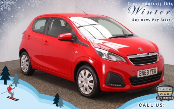 Used 2018 RED PEUGEOT 108 Hatchback 1.0 ACTIVE 5d 72 BHP (reg. 2018-09-19) for sale in Chadderton