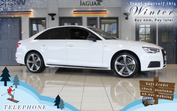 Used 2018 WHITE AUDI A4 Saloon 1.4 TFSI BLACK EDITION 4d AUTO 148 BHP (reg. 2018-03-20) for sale in Cheadle