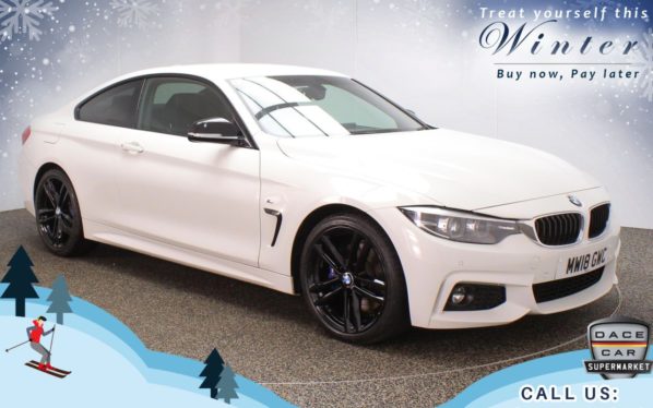 Used 2018 WHITE BMW 4 SERIES Coupe 2.0 420I M SPORT 2d 181 BHP (reg. 2018-05-31) for sale in Chadderton