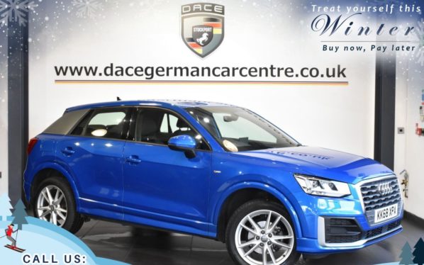Used 2019 BLUE AUDI Q2 Estate 1.6 TDI S LINE 5DR AUTO 114 BHP (reg. 2019-01-24) for sale in Trafford