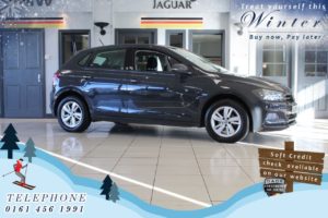 Used 2019 GREY VOLKSWAGEN POLO Hatchback 1.0 SE EVO 5d 80 BHP (reg. 2019-03-28) for sale in Cheadle