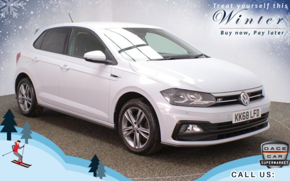 Used 2019 SILVER VOLKSWAGEN POLO Hatchback 1.0 R-LINE TSI 5d 114 BHP (reg. 2019-02-26) for sale in Chadderton