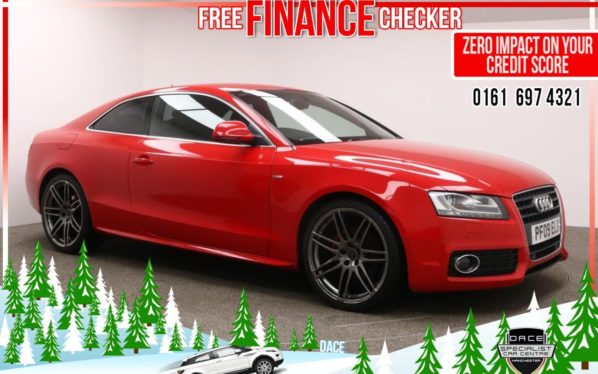 Used 2009 RED AUDI A5 Coupe 2.0 TDI S LINE 3d 168 BHP (reg. 2009-06-22) for sale in Radcliffe