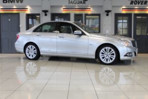 Used 2012 SILVER MERCEDES-BENZ C-CLASS Saloon 1.8 C180 BLUEEFFICIENCY ELEGANCE 4d 155 BHP (reg. 2012-05-21) for sale in Romiley