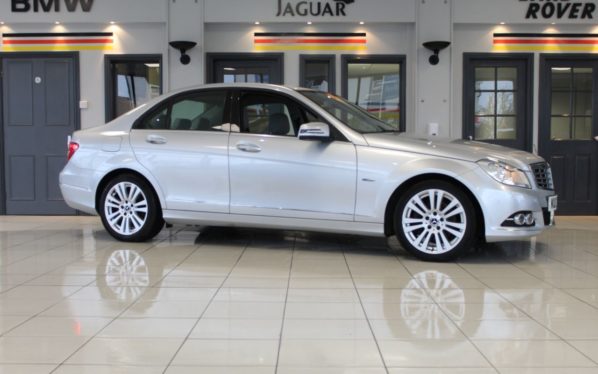 Used 2012 SILVER MERCEDES-BENZ C-CLASS Saloon 1.8 C180 BLUEEFFICIENCY ELEGANCE 4d 155 BHP (reg. 2012-05-21) for sale in Romiley