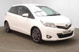 Used 2012 WHITE TOYOTA YARIS Hatchback 1.3 VVT-I TREND 3d 98 BHP (reg. 2012-09-26) for sale in Crompton
