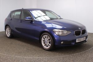 Used 2013 BLUE BMW 1 SERIES Hatchback 1.6 116D EFFICIENTDYNAMICS 5d 114 BHP (reg. 2013-09-23) for sale in Crompton
