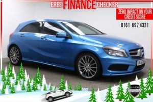 Used 2013 BLUE MERCEDES-BENZ A-CLASS Hatchback 1.5 A180 CDI BLUEEFFICIENCY AMG SPORT 5d 109 BHP (reg. 2013-11-29) for sale in Radcliffe