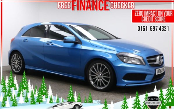 Used 2013 BLUE MERCEDES-BENZ A-CLASS Hatchback 1.5 A180 CDI BLUEEFFICIENCY AMG SPORT 5d 109 BHP (reg. 2013-11-29) for sale in Radcliffe