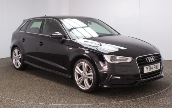 Used 2014 BLACK AUDI A3 Hatchback 1.6 TDI S LINE 5d 104 BHP (reg. 2014-03-17) for sale in Crompton