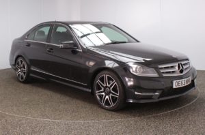 Used 2014 BLACK MERCEDES-BENZ C-CLASS  2.1 C220 CDI BLUEEFFICIENCY AMG SPORT PLUS 4d 168 BHP (reg. 2014-01-30) for sale in Crompton