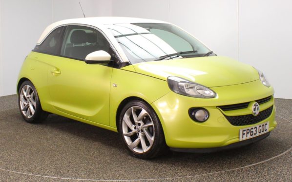 Used 2014 GREEN VAUXHALL ADAM Hatchback 1.2 SLAM 3d 69 BHP (reg. 2014-01-08) for sale in Crompton