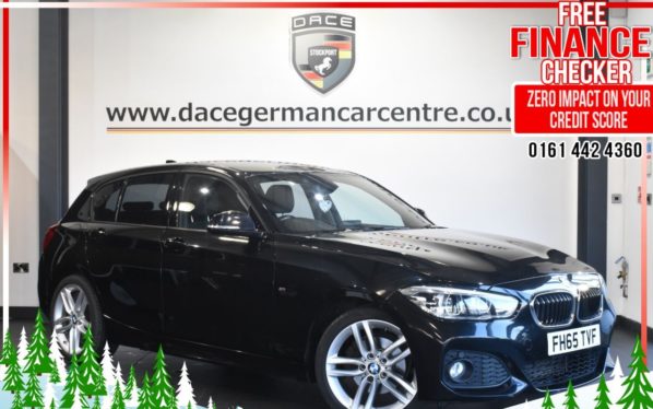 Used 2015 BLACK BMW 1 SERIES Hatchback 2.0 120D M SPORT 5d 188 BHP (reg. 2015-12-09) for sale in Altrincham