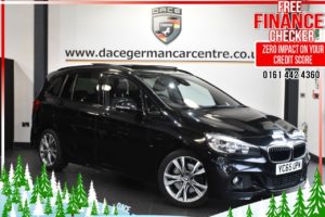 Used 2015 BLACK BMW 2 Series GRAN TOURER MPV 2.0 220D XDRIVE M SPORT 5d AUTO 188 BHP (reg. 2015-11-18) for sale in Altrincham