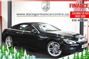 Used 2015 BLACK BMW 6 SERIES Convertible 3.0 640D M SPORT 2d AUTO 309 BHP (reg. 2015-06-15) for sale in Altrincham