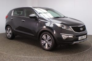 Used 2015 BLACK KIA SPORTAGE 4x4 2.0 CRDI KX-4 5d AUTO 181 BHP (reg. 2015-03-30) for sale in Crompton