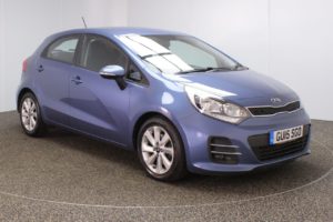 Used 2015 BLUE KIA RIO Hatchback 1.4 CRDI 2 ISG 5d 89 BHP (reg. 2015-03-31) for sale in Crompton