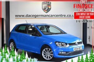 Used 2015 BLUE VOLKSWAGEN POLO Hatchback 1.2 SE DESIGN TSI DSG 5d 90 BHP (reg. 2015-01-30) for sale in Altrincham