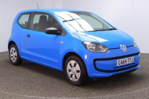 Used 2015 BLUE VOLKSWAGEN UP Hatchback 1.0 TAKE UP 3d 59 BHP (reg. 2015-02-06) for sale in Crompton