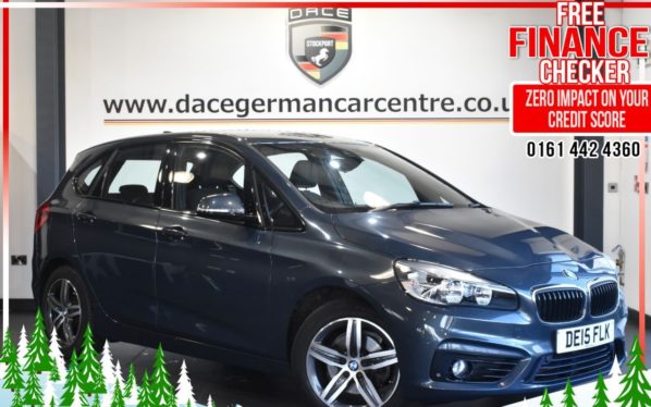 Used 2015 GREY BMW 2 SERIES ACTIVE TOURER Hatchback 1.5 218I SPORT 5d AUTO 134 BHP (reg. 2015-03-23) for sale in Altrincham