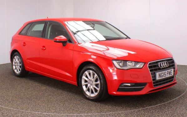 Used 2015 RED AUDI A3 Hatchback 1.6 TDI SE 5d 109 BHP (reg. 2015-08-12) for sale in Crompton